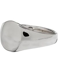 Tom Wood - Mini Signet Oval Ring - Lyst
