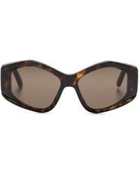 Balenciaga - Logo-Print Cat Eye-Frame Sunglasses - Lyst