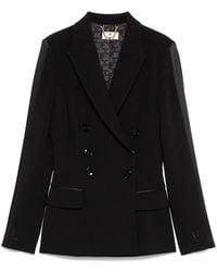 Elisabetta Franchi - Double-Breasted Jacket - Lyst