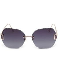 Chopard - Ice Cube Butterfly-Frame Sunglasses - Lyst