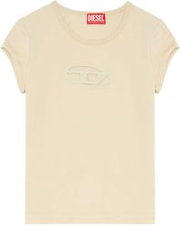 DIESEL - T-Shirt With Oval D Logo - Lyst