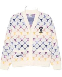 Aape By A Bathing Ape - Logo-Print Cardigan - Lyst