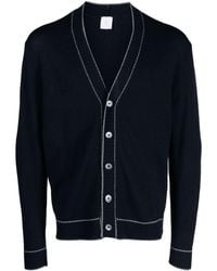Eleventy - Button-up Wool Cardigan - Lyst
