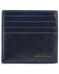 Piquadro - Portacarte Con Logo Goffrato - Lyst