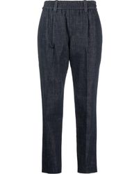 Brunello Cucinelli - Jeans sartoriali con vita elasticizzata - Lyst
