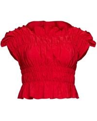 Cinq À Sept - Evalina Ruffled Top - Lyst