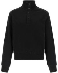 Entire studios - High-Neck Button-Up Sweater - Lyst