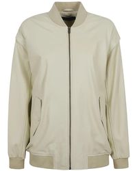 Enes - Veste Bomber En Cuir - Lyst