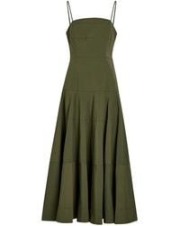 Veronica Beard - Ilona Square-Neck Midi Dress - Lyst