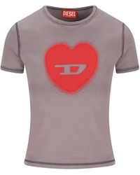 DIESEL - T-Shirt À Logo Imprimé - Lyst