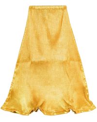 Melitta Baumeister - Metallic Pleated Midi Skirt - Lyst