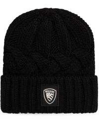 Blauer - Corwin Cable-Knit Beanie Hat - Lyst