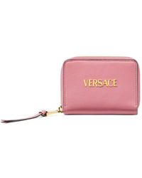 Versace - Tag Zip-Up Wallet - Lyst
