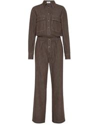 Brunello Cucinelli - Jeans-Jumpsuit Aus Baumwolle - Lyst