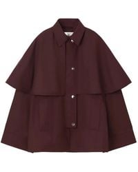 Rodebjer - Veste À Boutons Pression Et Détail Façon Cape - Lyst