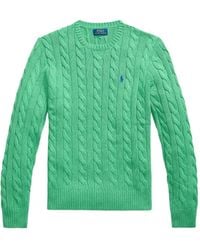 Polo Ralph Lauren - Pull À Maille Torsadé En Coton - Lyst