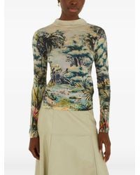 FARM Rio - Petricor Long-Sleeve Knit Top - Lyst