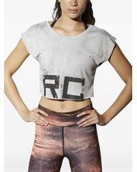 Reebok - Spray Dye Crop T-Shirt - Lyst