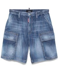 DSquared² - Jeans-Shorts Mit Aufgesetzten Taschen - Lyst