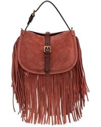Etro - Medium Fringe-Trimmed Buckle-Fastening Shoulder Bag - Lyst