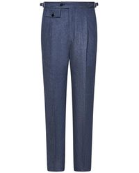 Franzese Collection - Wool Pleated Trousers - Lyst