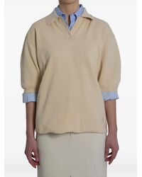 Frankie Shop - Nola Puff-Sleeve Polo Shirt - Lyst