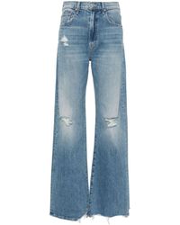 Mother - Jeans a gamba ampia the lasso sneak chew - Lyst