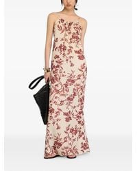 Semicouture - Emmy Floral-Print Halterneck Dress - Lyst