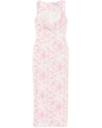 ROWEN ROSE - Abito Lungo Con Stampa - Lyst