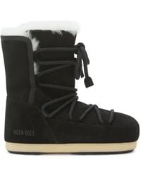 Moon Boot - Evx Suede Shearling Lace-Up Boots - Lyst