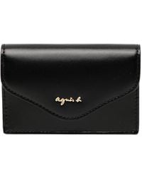 agnès b. - Ava Leather Card Case Wallet - Lyst