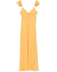 forte_forte - Ruffled-Detail Sleeveless Maxi Dress - Lyst