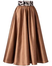 GIADA CURTI - Jupe Longue À Ceinture Ornée De Perles - Lyst