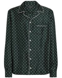 Dolce & Gabbana - Polka-Dot-Print Silk Twill Hawaii Shirt - Lyst