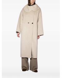 Liviana Conti - Peter-Pan Collar Double-Breasted Coat - Lyst