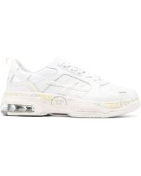 Premiata - Panelled Low-top Leather Sneakers - Lyst