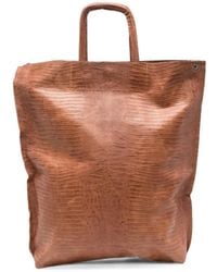 UN TÈ DA MATTI - Large Sporta Tejus-Effect Leather Tote Bag - Lyst