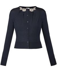 Erdem - Draped-Detail Cardigan - Lyst