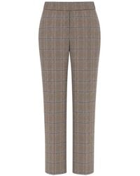 Peserico - Check-Pattern Tailored Trousers - Lyst