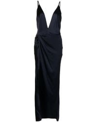 Fleur du Mal - Plunging V-Neck Slip Dress - Lyst