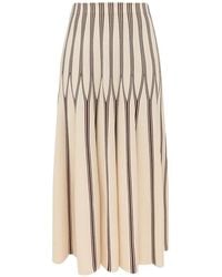 Zimmermann - Valiant Striped Midi Skirt - Lyst