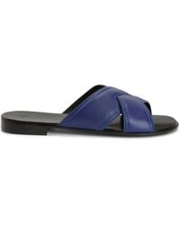 Giuseppe Zanotti - Flavio Slip-On Leather Sandals - Lyst