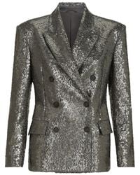 Brunello Cucinelli - Dazzling Texture Embroidery Blazer - Lyst