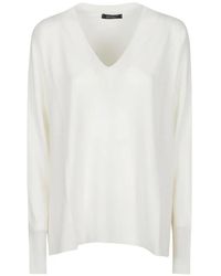 Aragona - V-Neck Wool Sweater - Lyst