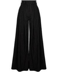 Hamza - Kimi Striped Wide-Leg Trousers - Lyst
