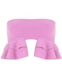 Clube Bossa Turbe Ruffle-embellished Bandeau Bikini Top - Pink