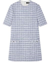 Versace - Robe Courte En Tweed À Coupe Évasée - Lyst
