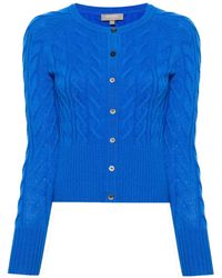 N.Peal Cashmere - Myla Cable-Knit Cashmere Cardigan - Lyst