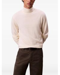 Calvin Klein - High-Neck Wool Sweater - Lyst