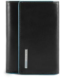 Piquadro - Trifold Leather Wallet - Lyst